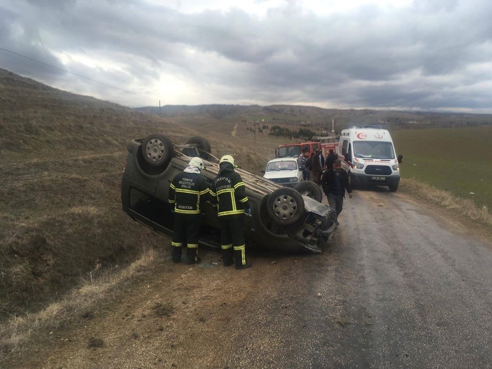 Amasya’da trafik kazası: 1 yaralı