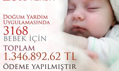 Amasya’da 1,3 milyon TL’lik doğum yardımı