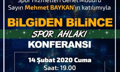 Sinop’ta “Bilgiden Bilince Spor Ahlakı Konferansı” yapılacak