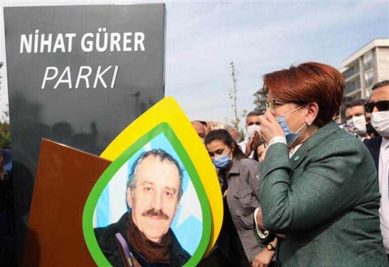 Akşener, İzmirde ağabeyinin ismini taşıyan parkı açtı, duygusal anlar yaşadı