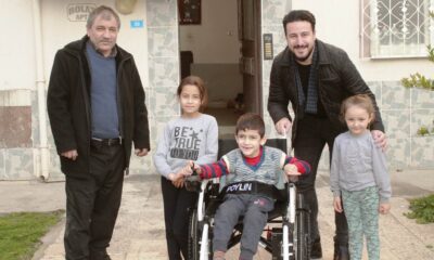 8 yaşındaki engelli Ayberk’in akülü tekerlekli sandalye hayali gerçek oldu