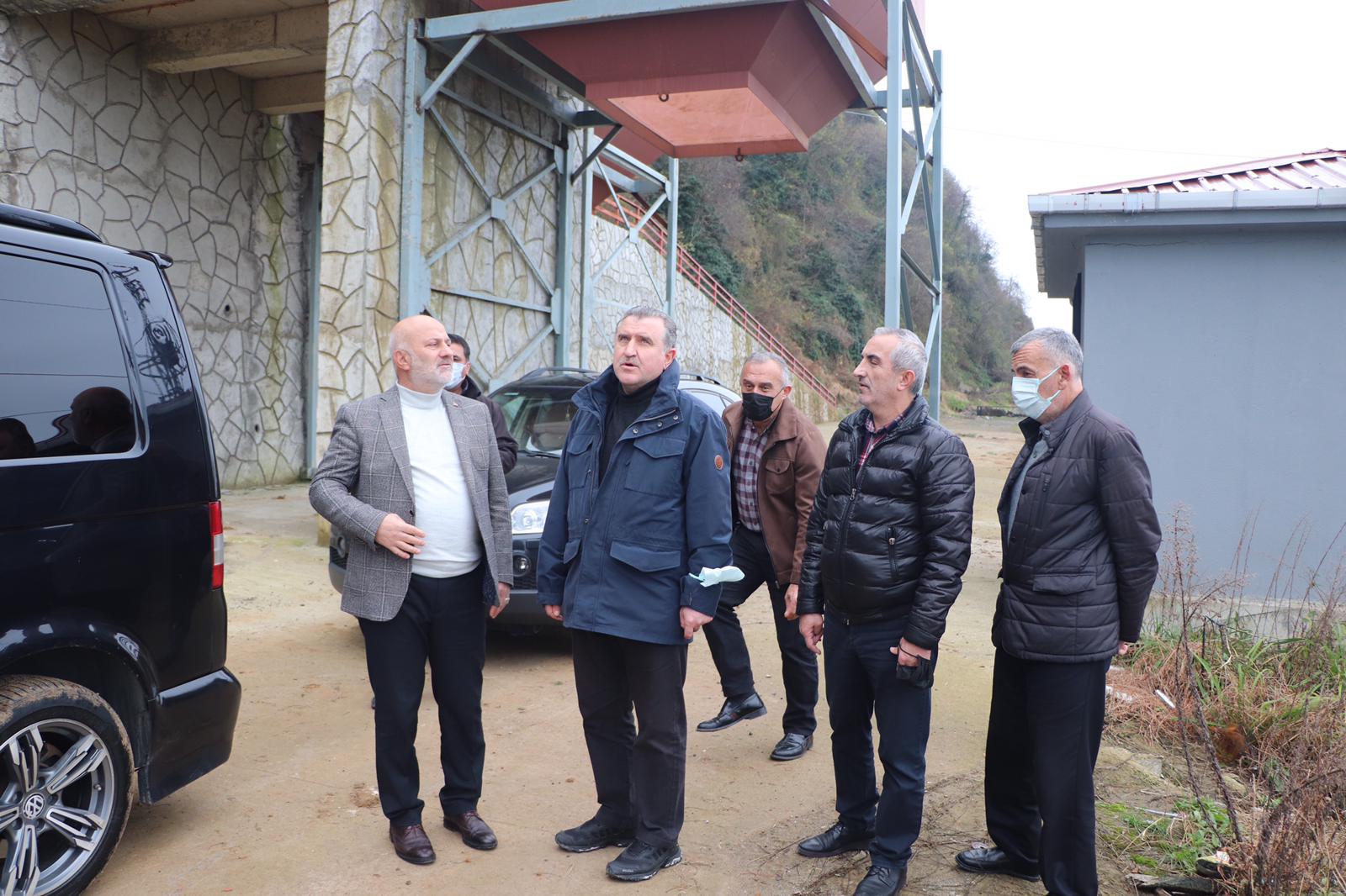 AK Parti Rize Milletvekili Bak, çöp aktarma istasyonunu inceledi