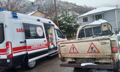 Giresun’da ekipler yolu kapanan köydeki hasta için seferber oldu