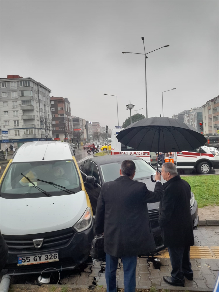 İlkadım Belediye Başkanı Demirtaş’ın makam aracının karıştığı kazada 2 kişi yaralandı