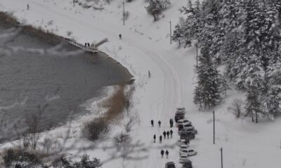 Kar altındaki Abant’ı binlerce doğa tutkunu ziyaret etti