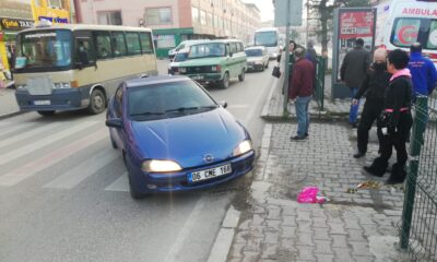 Karabük’te otomobilin çarptığı yaya yaralandı