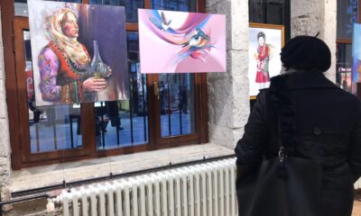 Trabzon’da kadın sanatçıların farklı tekniklerle yaptığı resimler sergilendi