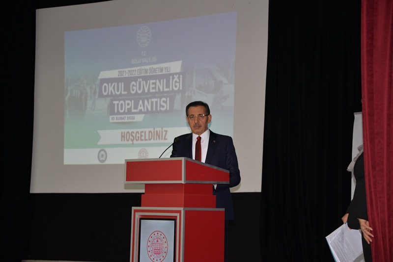 Bolu’da okul güvenliği toplantısı yapıldı