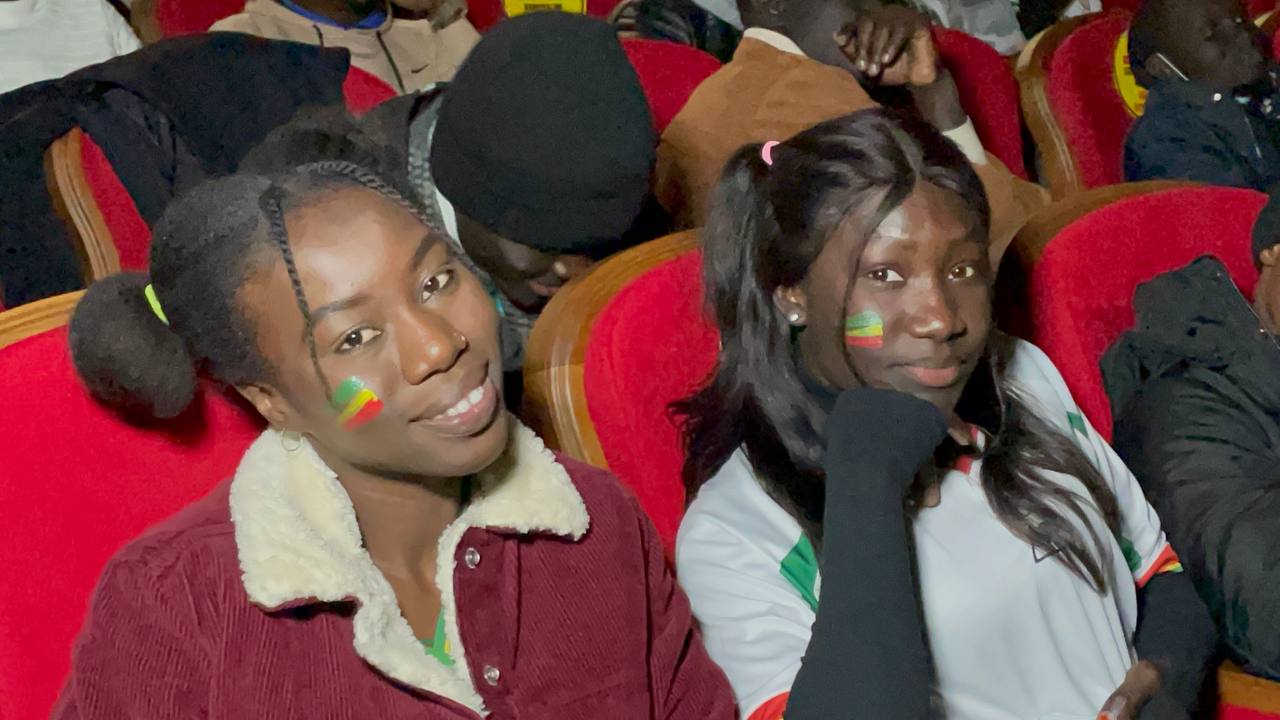 Karabük Üniversitesindeki uluslararası öğrenciler Senegal-Mısır maçını izledi
