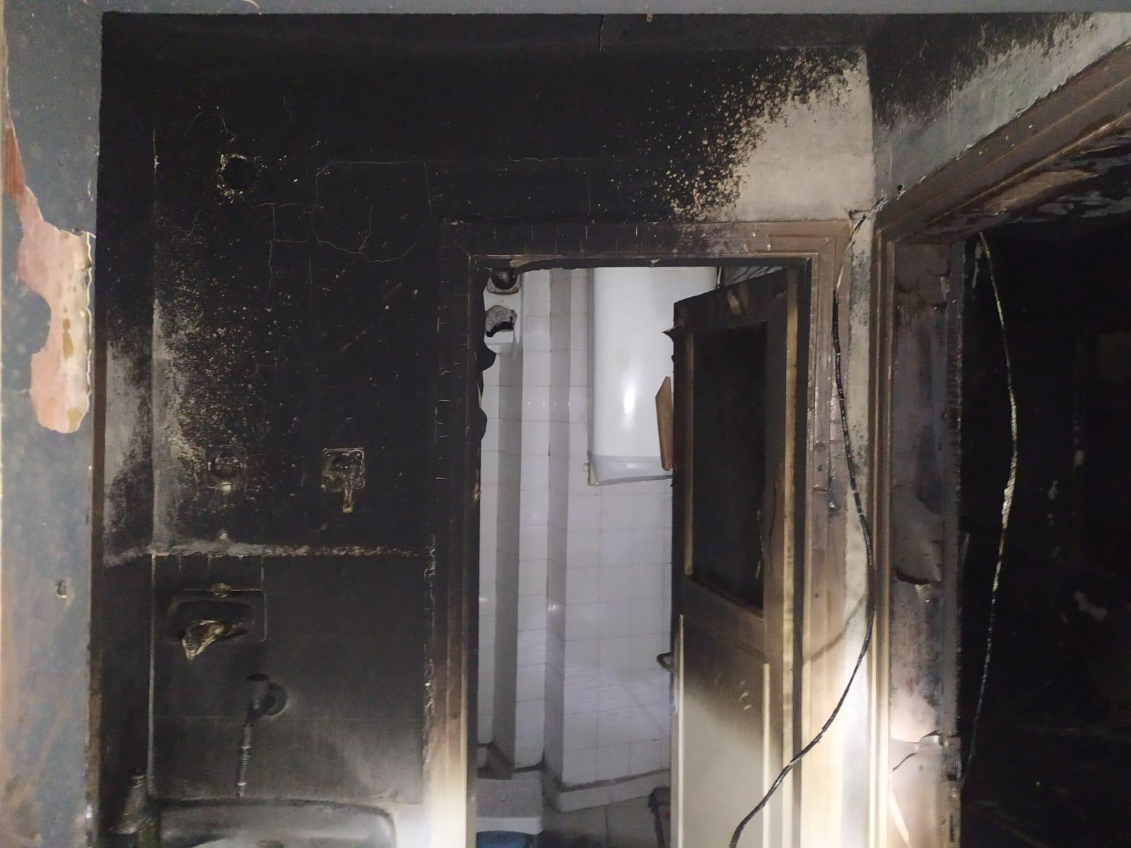 Merzifon’da apartman dairesinde çıkan yangın söndürüldü