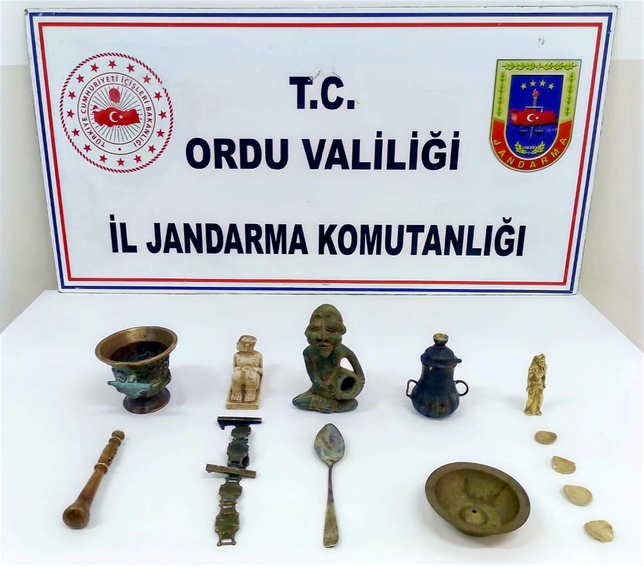 Ordu’da Osmanlı dönemine ait eserler ele geçirildi