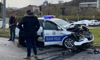 Samsun’daki trafik kazasında biri polis iki kişi yaralandı