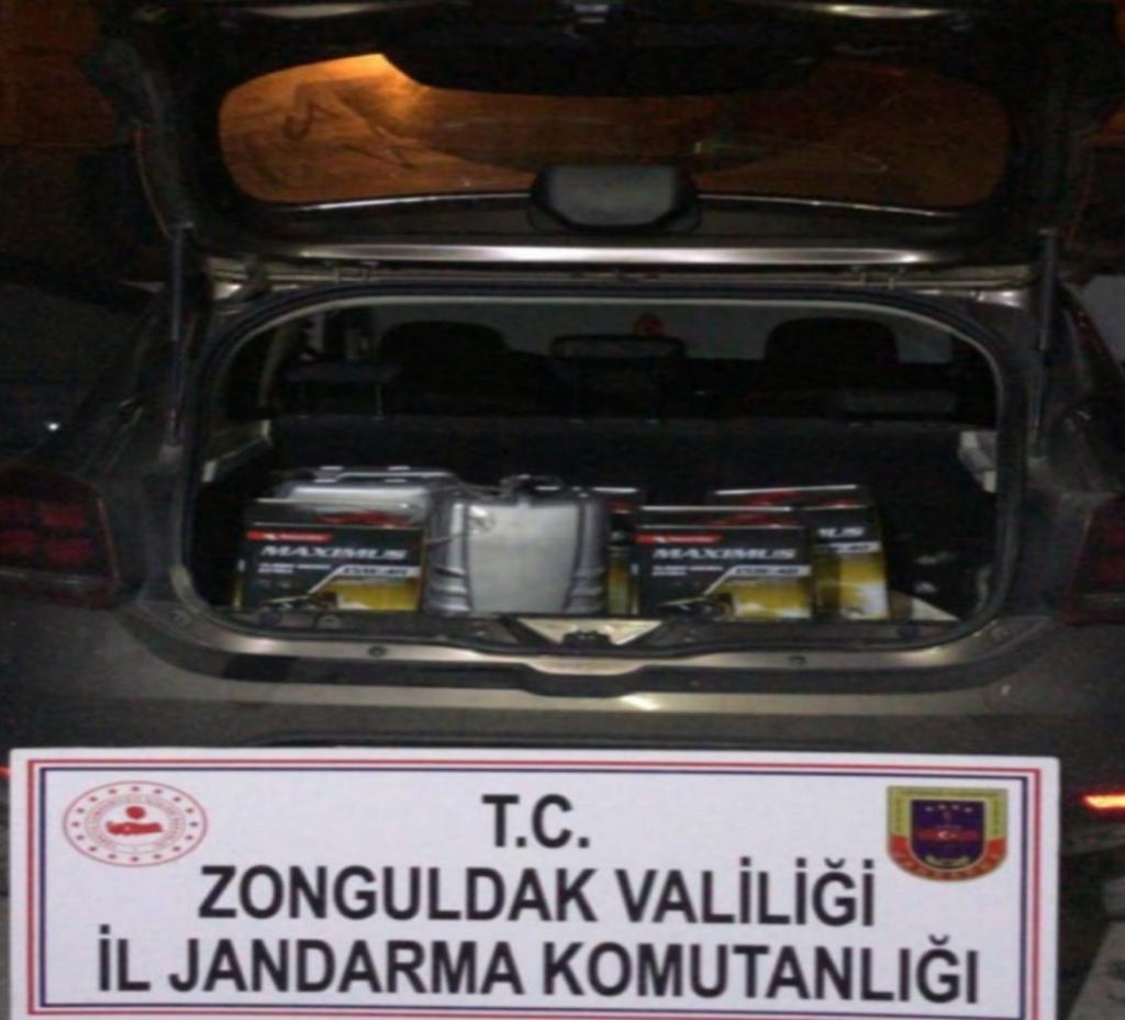Zonguldak’ta vinç boru yağı çaldıkları iddiasıyla 2 şüpheli tutuklandı
