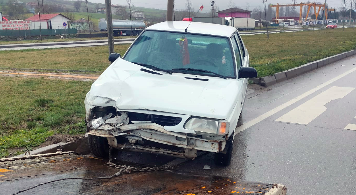 Samsun’daki trafik kazasında bir kişi yaralandı