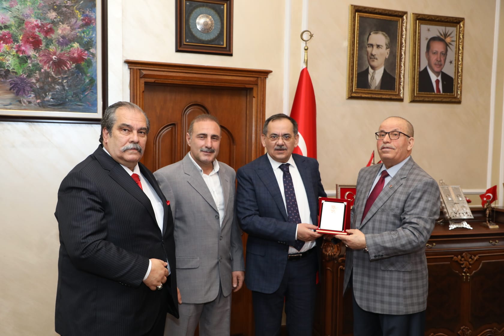 Anadolu Basın Birliği Genel Sekreteri ve Samsun Şube Başkanı Samsun BŞB Başkanını Ziyaret Etti