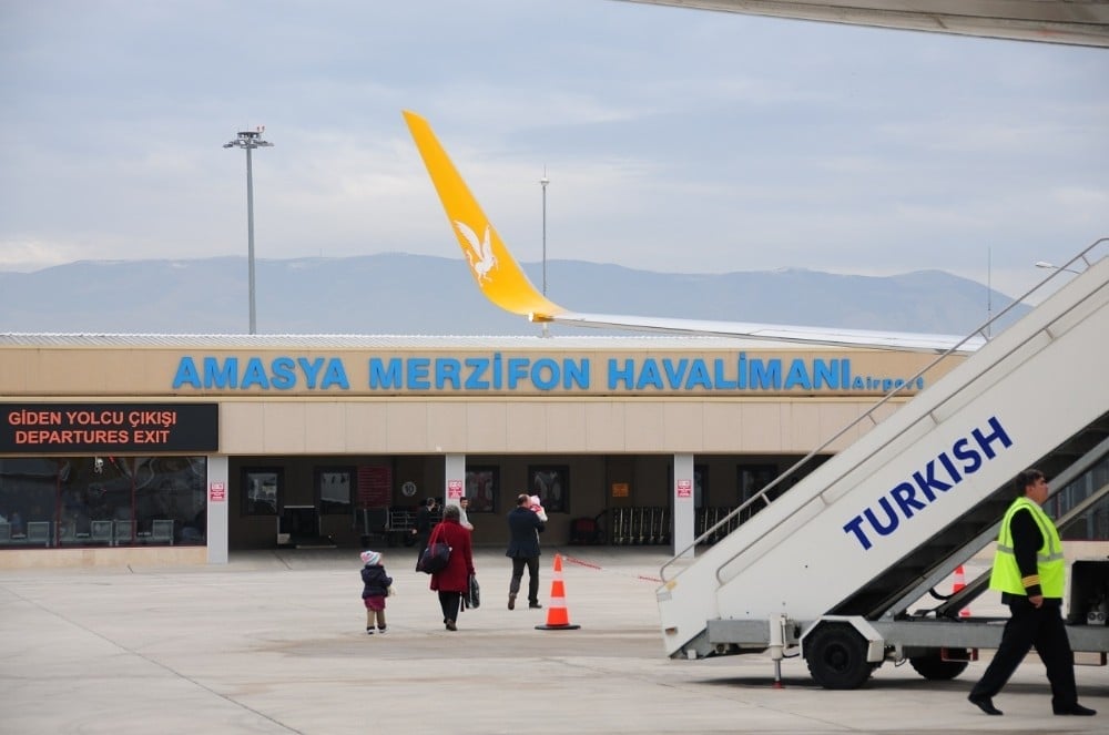 Amasya Merzifon Havalimanını mart ayında 7 bin 305 yolcu kullandı
