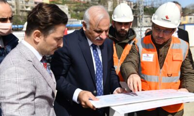 Trabzon Büyükşehir Belediye Başkanı Zorluoğlu, otogar inşaatını inceledi