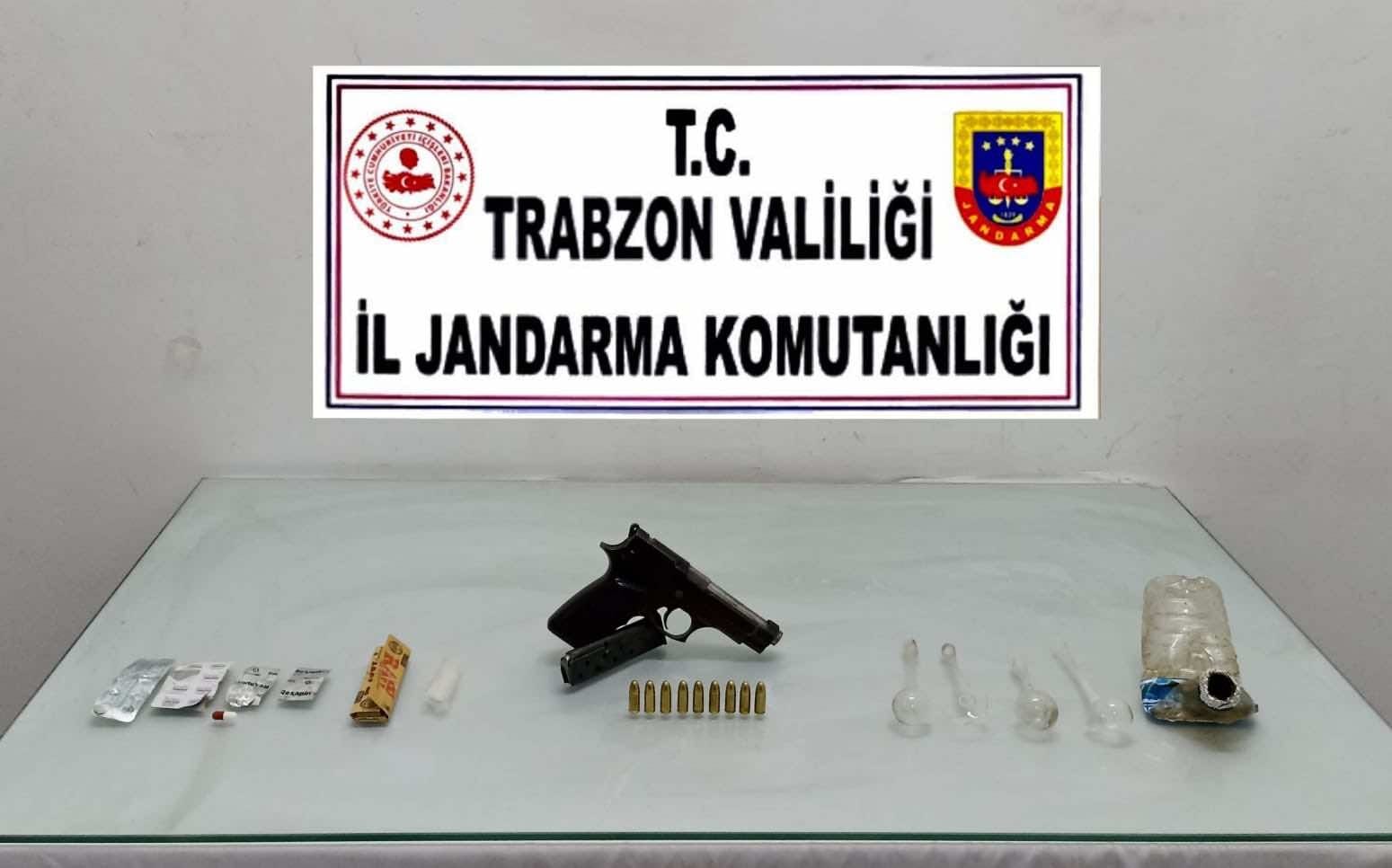 Trabzon’da uyuşturucu operasyonunda 2 kişi gözaltına alındı