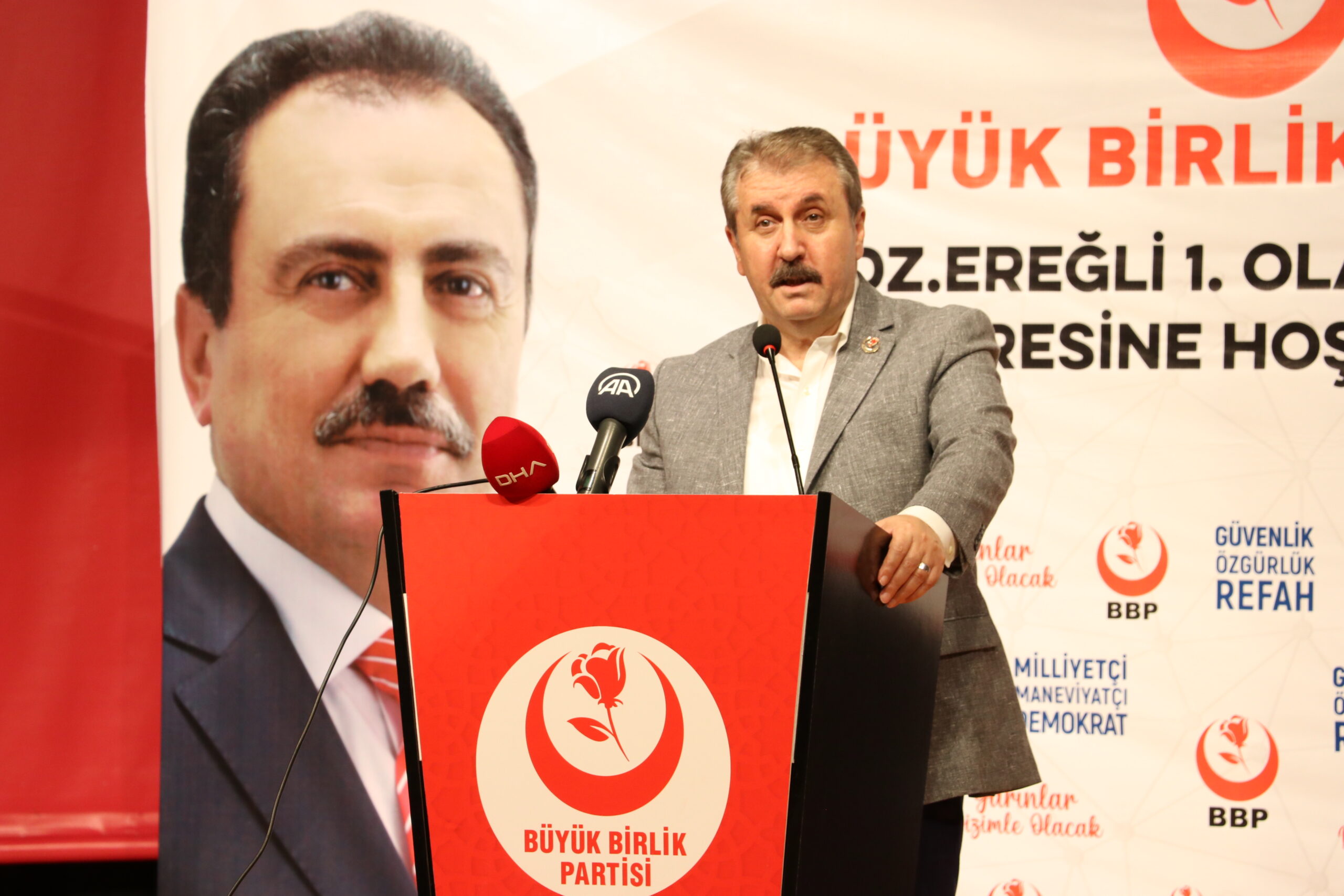 BBP Genel Başkanı Destici, partisinin Ereğli ilçe kongresinde konuştu: