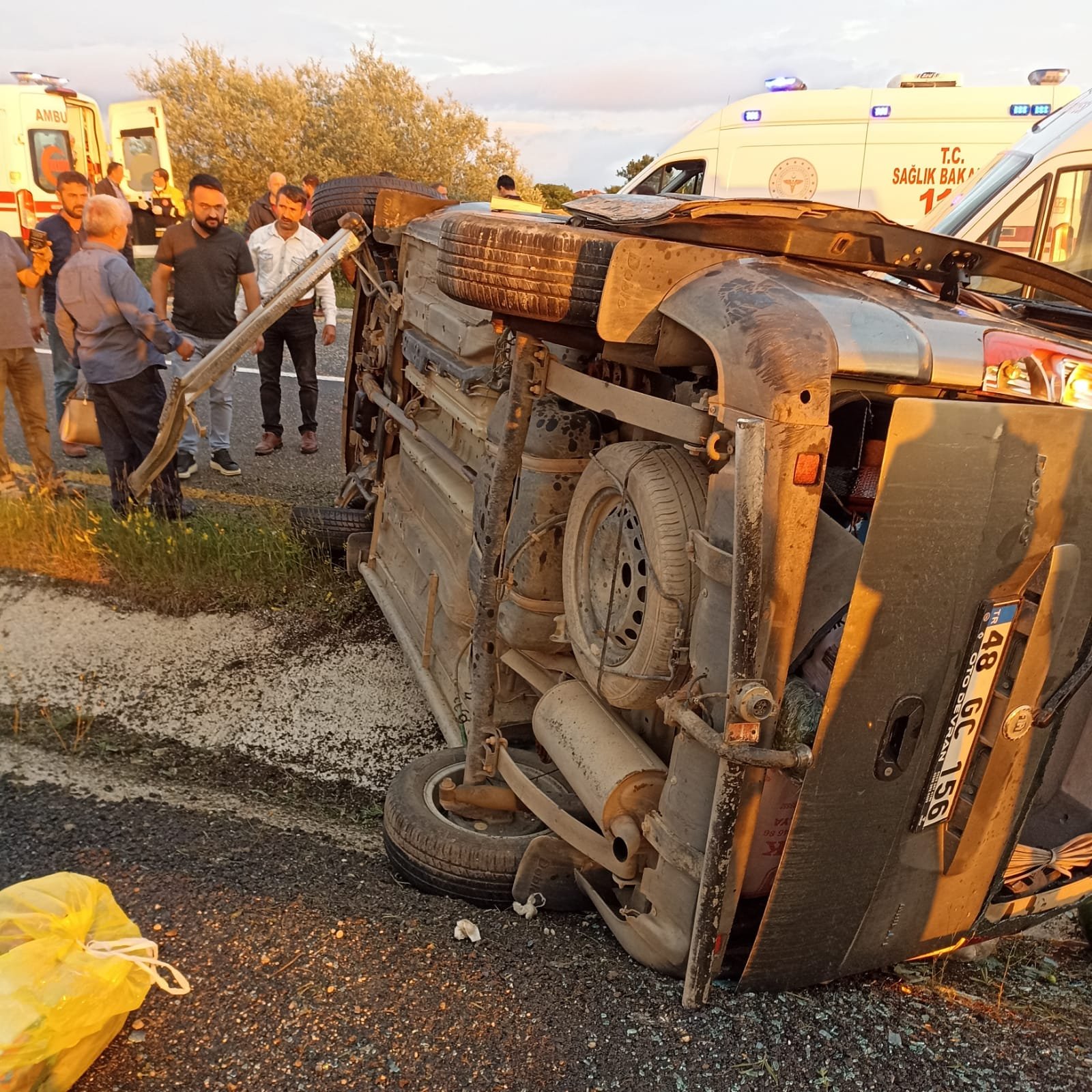 Kastamonu’da hafif ticari aracın devrilmesi sonucu 5 kişi yaralandı