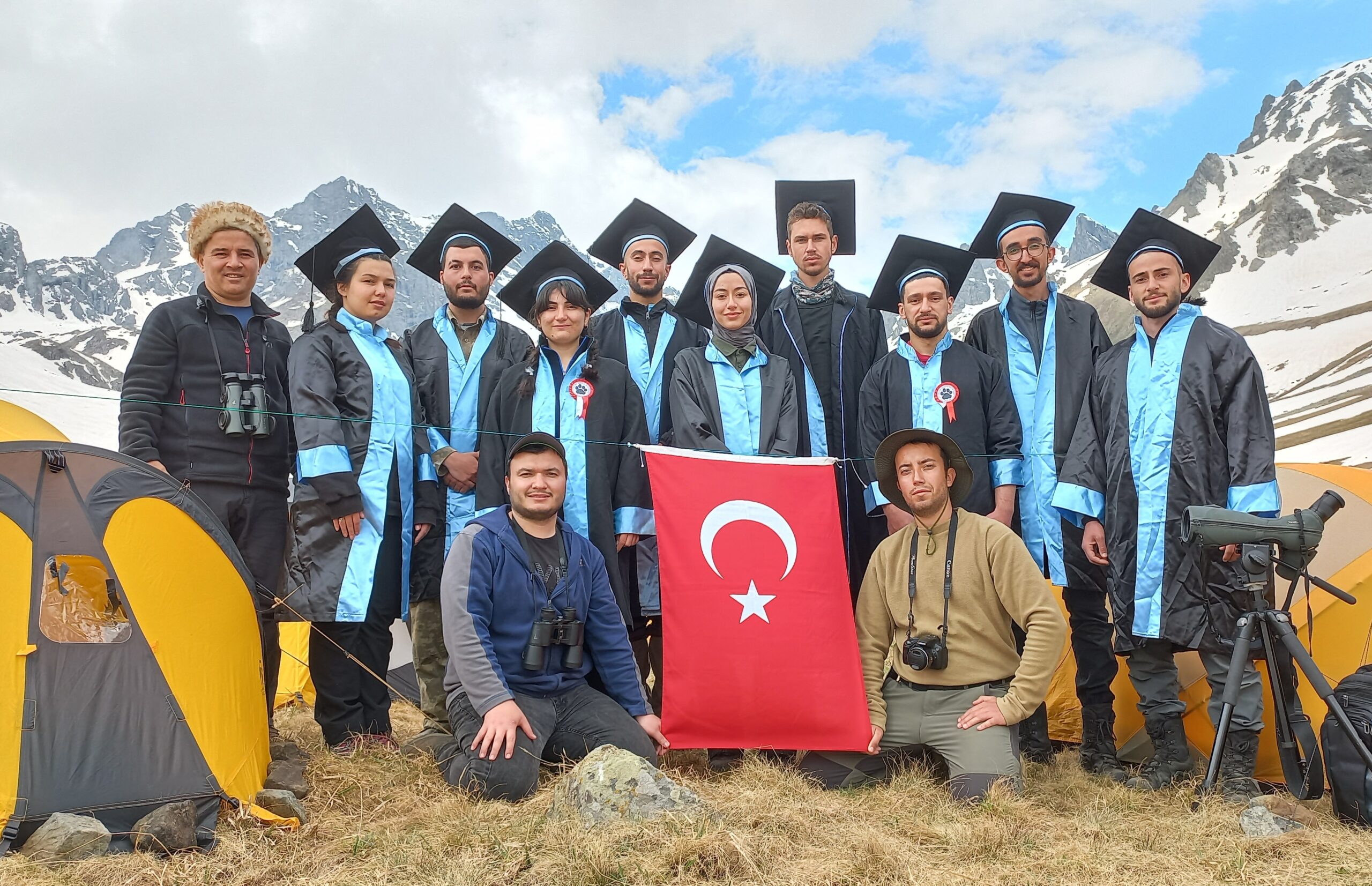 KTÜ Yaban Hayatı Ekolojisi ve Yönetimi Bölümü öğrencileri Kaçkar Dağlarında kep attı