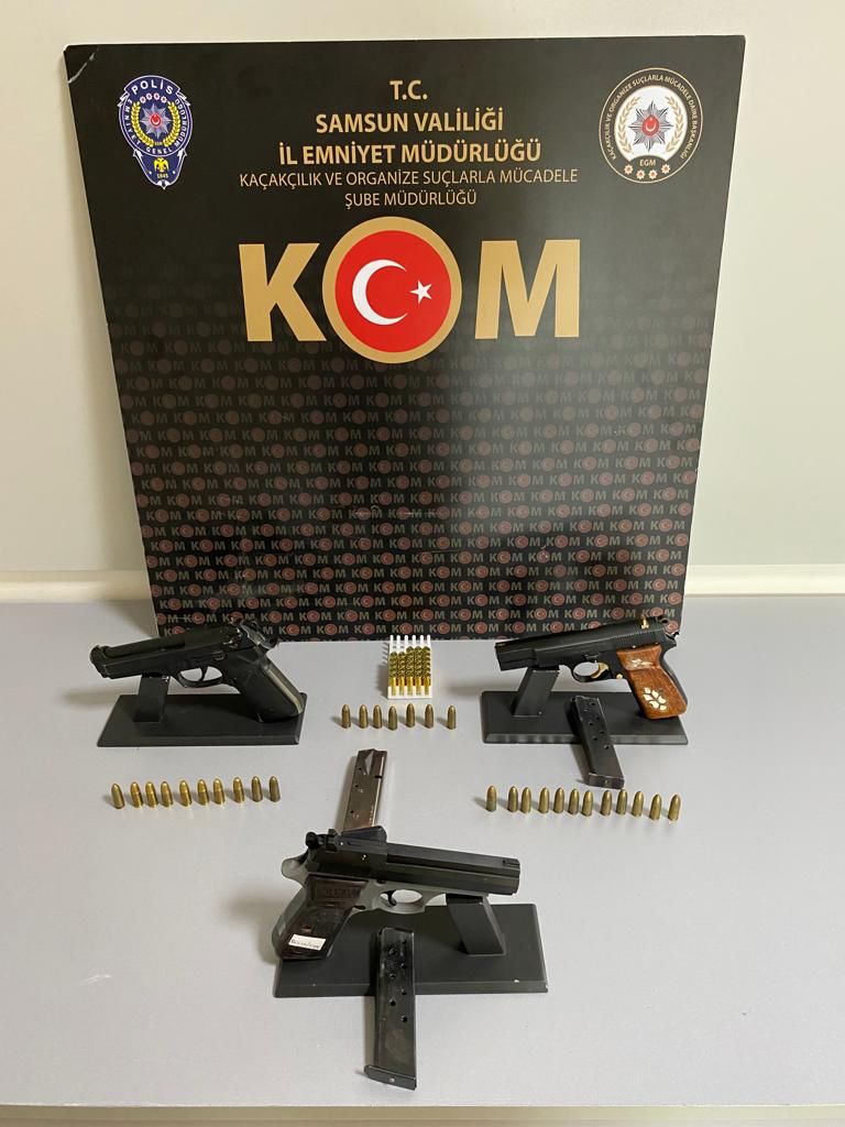 Samsun ve İstanbul’da silah kaçakçılığı operasyonunda 7 zanlı yakalandı