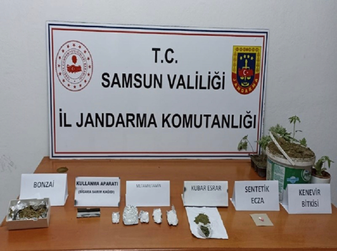 Samsun’da uyuşturucu operasyonlarında 18 zanlı yakalandı