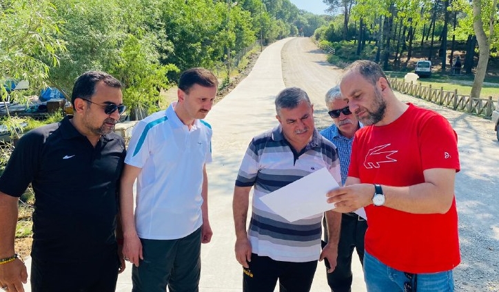 Sinop’ta tabiat parkına yapılan bisiklet yolu yaz döneminde hizmete açılacak