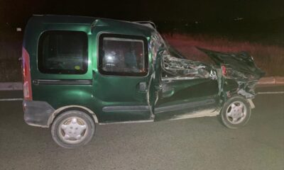 Bolu’da trafik kazasında 2 kişi yaralandı