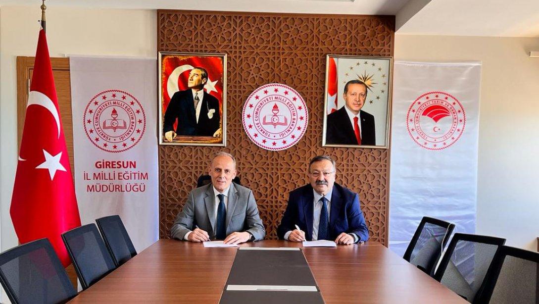 Giresun’da iki kurum arasında “Mesleki ve Teknik Eğitim İşbirliği” protokolü imzalandı