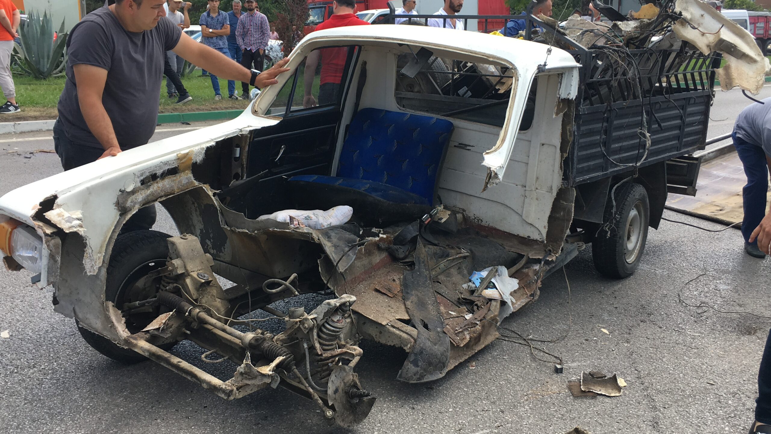 Samsun’da ciple kamyonet çarpıştı, bir kişi öldü, bir kişi yaralandı