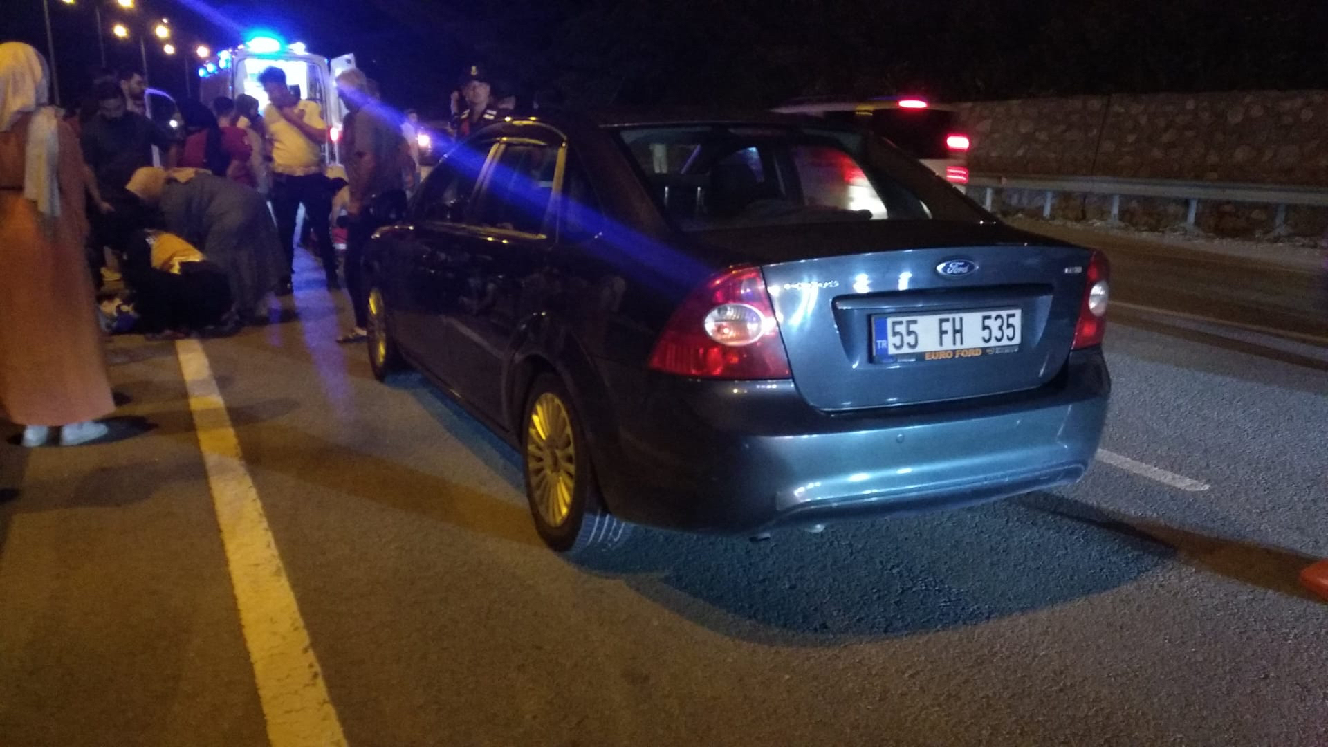 Samsun’da otomobilin çarptığı 2 yaya ağır yaralandı