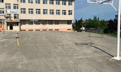 Sinop’ta farklı noktalara 100 basketbol potası yerleştirildi