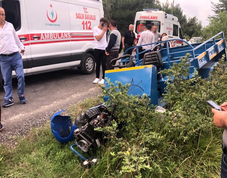 Zonguldak’ta devrilen tarım aracındaki 1 kişi öldü, 6 kişi yaralandı
