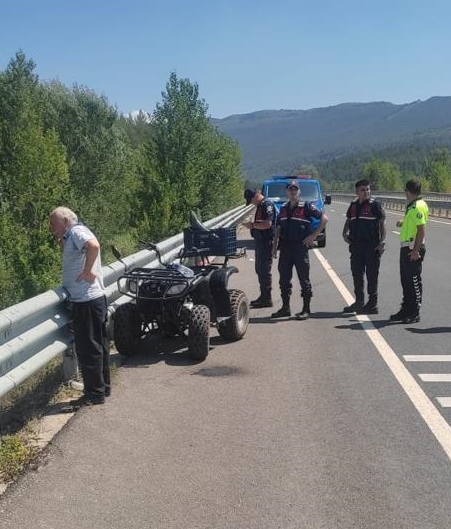 Karabük’te devrilen ATV’nin sürücüsü ağır yaralandı