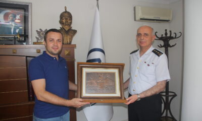 Samsun Jandarma Komutanı Ersever ile Emniyet Müdürü Urhal’dan, AA Bölge Müdürü Demir’e ziyaret