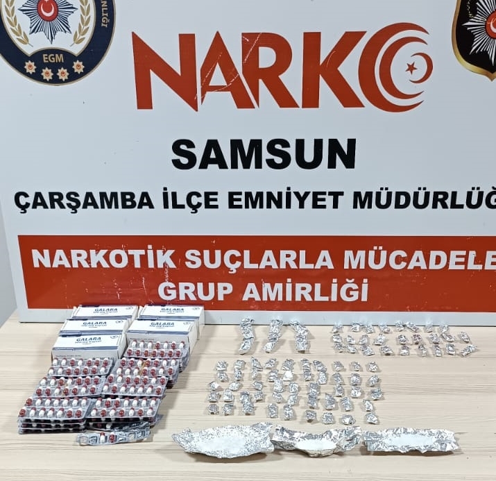Samsun’da uyuşturucu operasyonlarında 2 kişi yakalandı