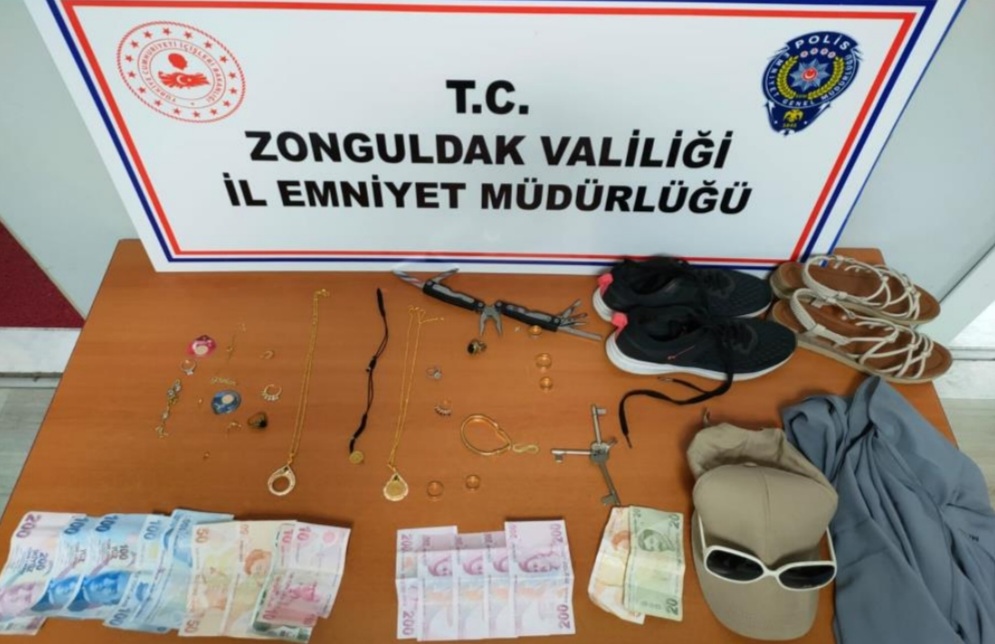 Zonguldak’ta yakalanan hırsızlık şüphelisi 4 kişiden biri tutuklandı