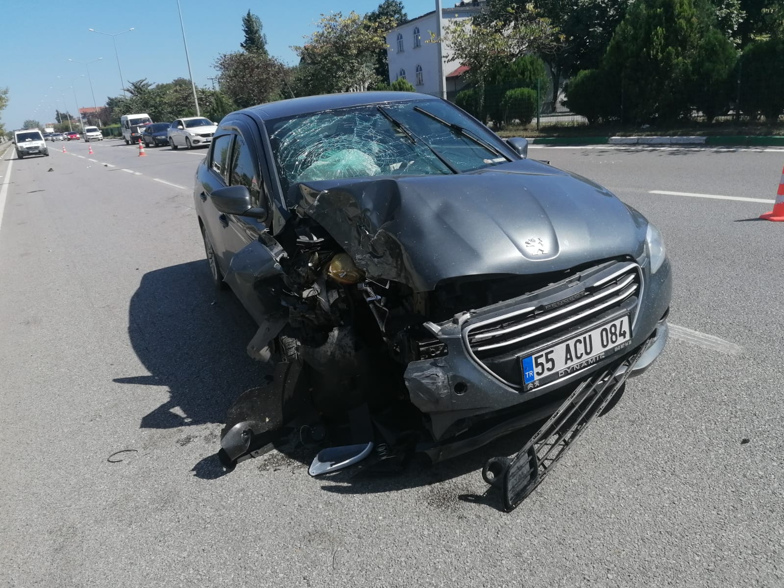 Samsun’da zincirleme trafik kazasında bir kişi yaralandı