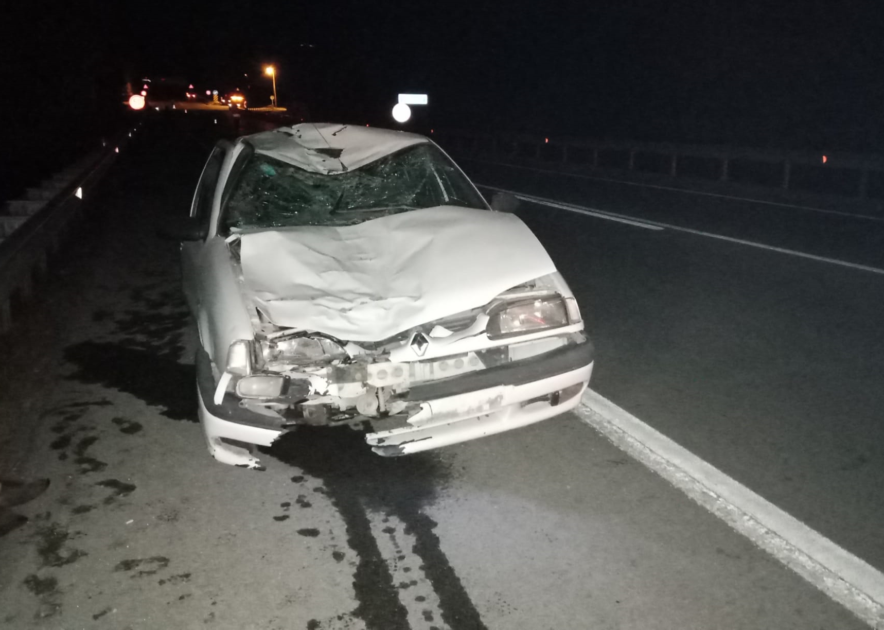 Sinop’ta otomobilin ineklere çarpması sonucu bir kişi yaralandı