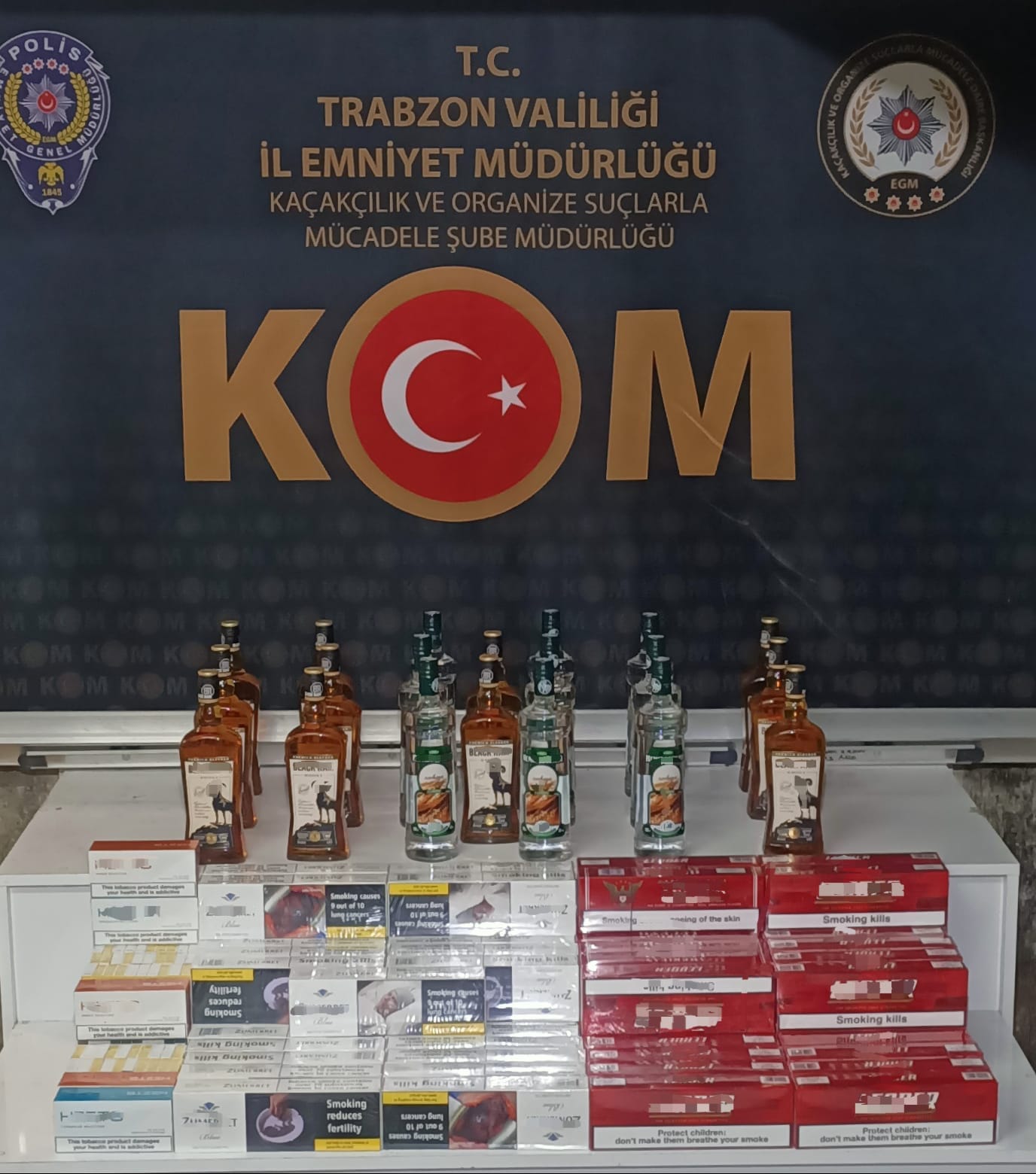 Trabzon’da kaçakçılık operasyonunda 1 kişi yakalandı