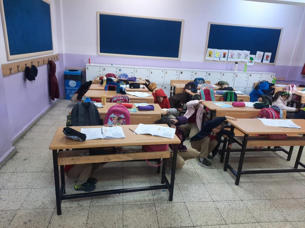 Bolu’da okullarda bina tahliye tatbikatı yapıldı