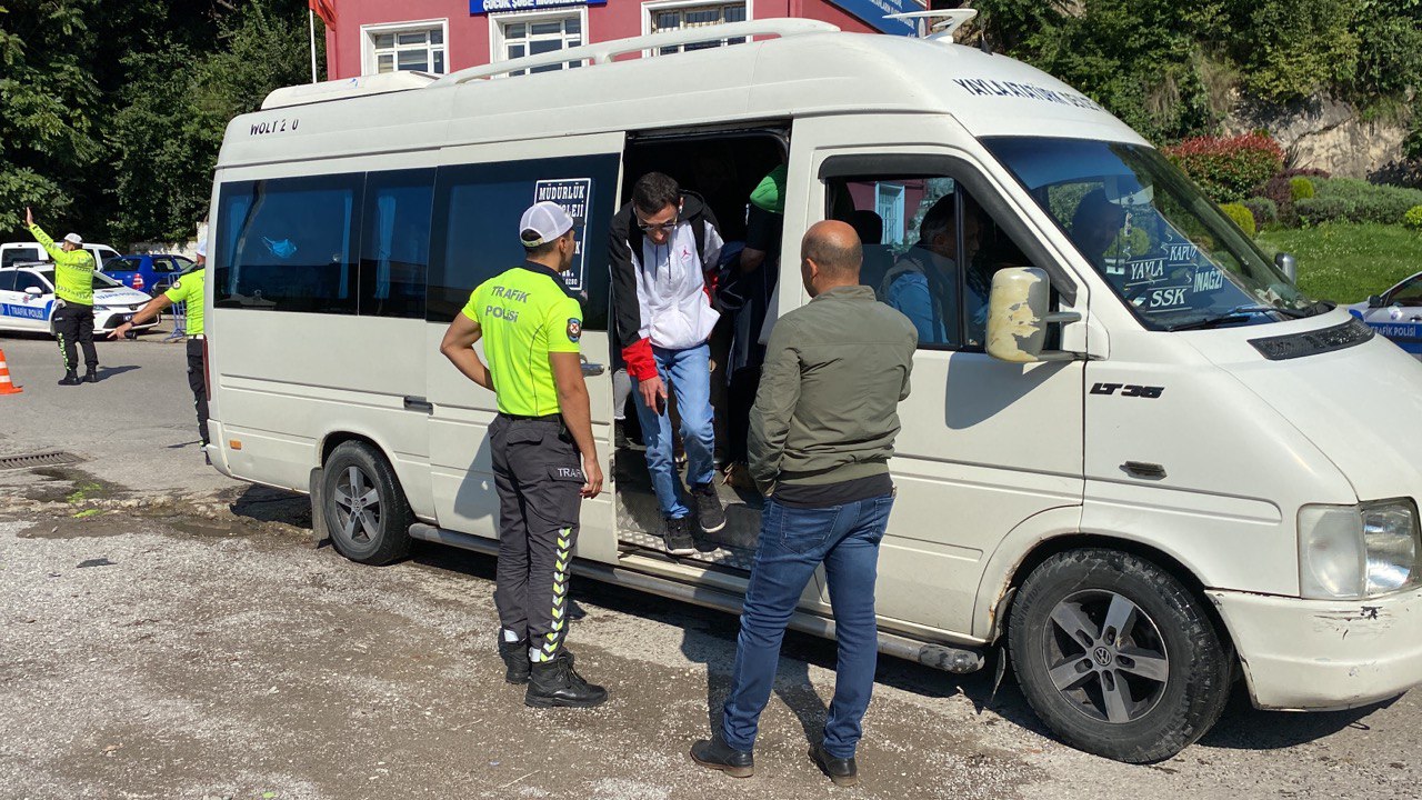 Zonguldak’ta kurallara uymayan 11 toplu taşıma aracı sürücüsüne para cezası