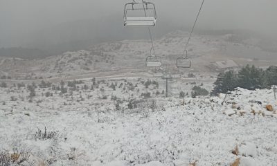 Keltepe Kayak Merkezi’ne mevsimin ilk karı yağdı