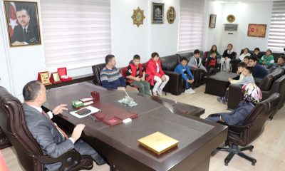 Öğrencilerden Salıpazarı Belediye Başkanı Akgül’e ziyaret