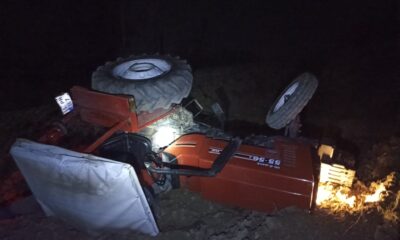 Samsun’da devrilen traktörün altında kalan sürücü yaşamını yitirdi