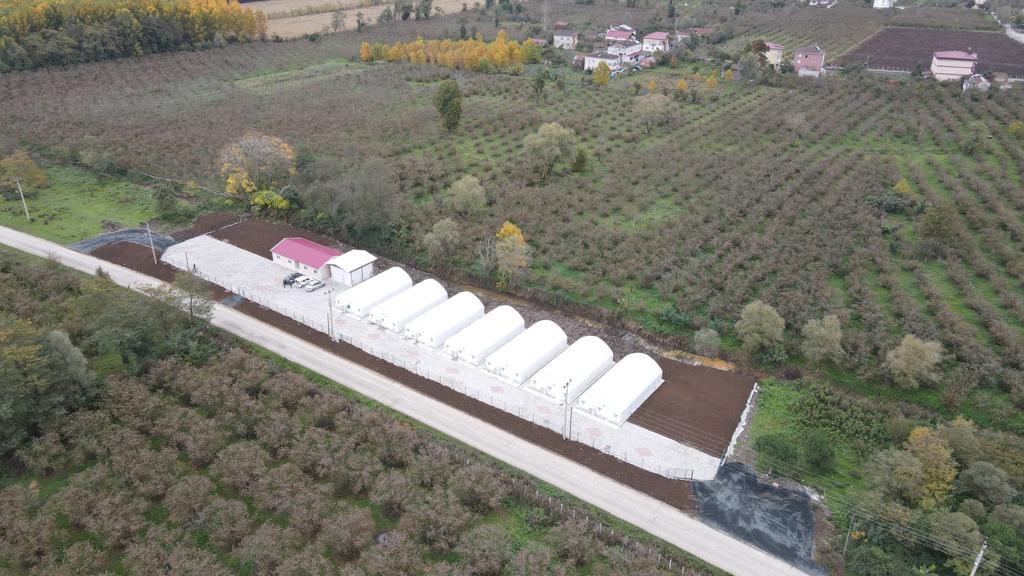 Terme Belediyesinin hayata geçirildiği mantar üretim tesisi tamamlandı