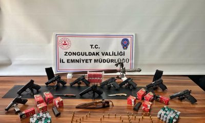 Zonguldak’ta “Silindir Operasyonu”nda yakalanan 14 zanlı adliyede