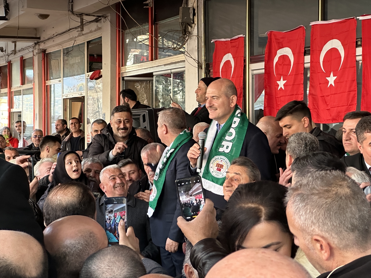 İçişleri Bakanı Soylu, Sinop’un Durağan ilçesinde halka hitap etti: