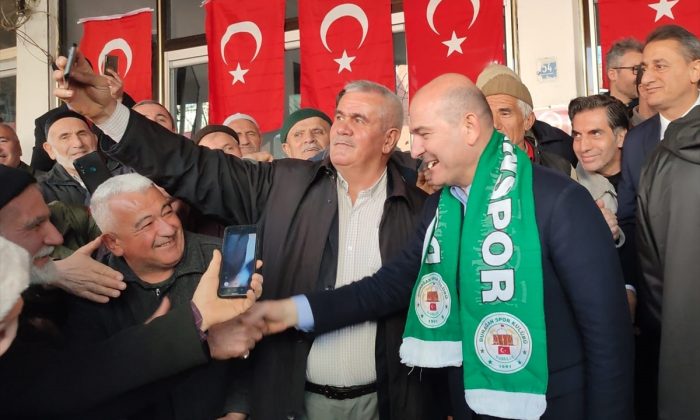 İçişleri Bakanı Soylu, Sinop’un Durağan ilçesinde halka hitap etti: